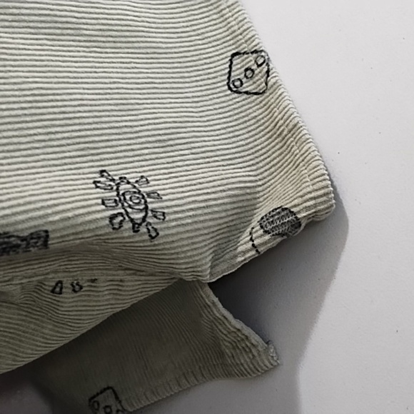 Lucky Green Craps High Roller Corduroy Button-Down Dice Shirt 100 % Cotton Large - Picture 8 of 11